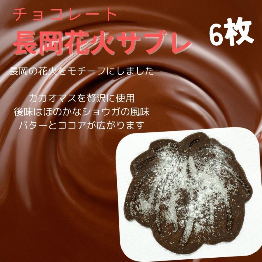 長岡花火サブレ プレーン・チョコレート 12枚 個包装 ビジョンホールディングス(産地直送) |  | 04