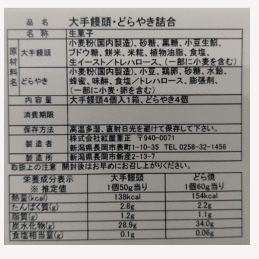 大手饅頭4個・どらやき4個 焼菓子詰合せ(産地直送) |  | 05