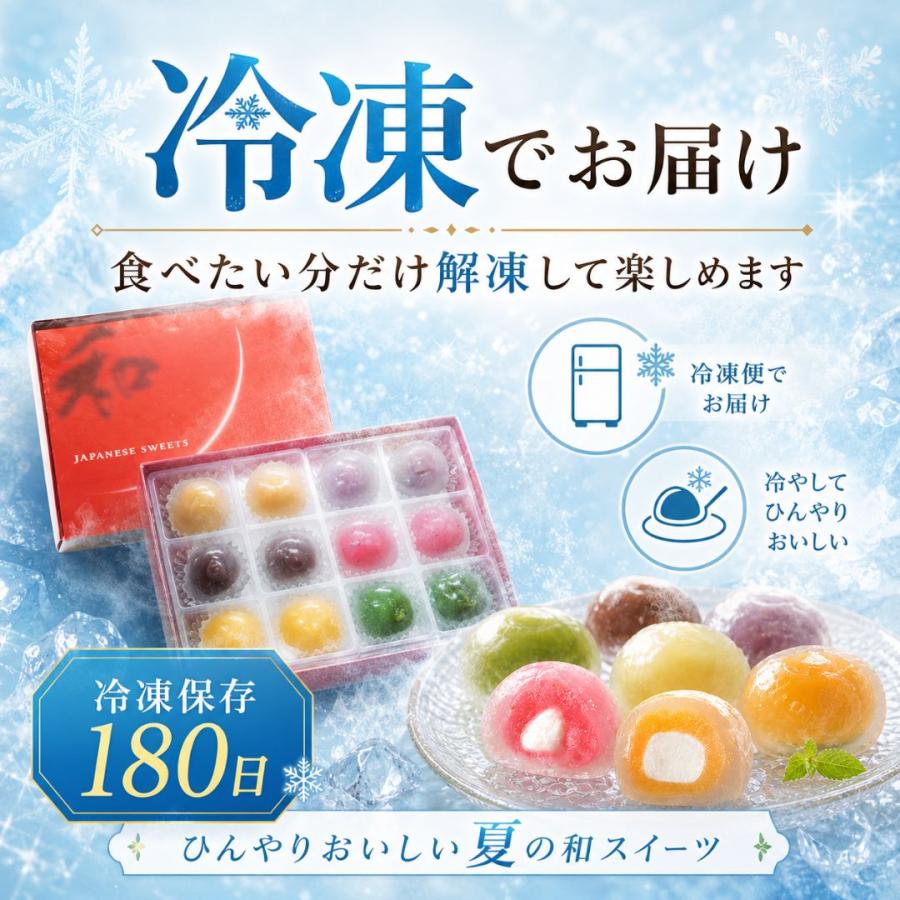 (産地直送)クリスタルクリアケーキ 6種 各2個入り 黒蜜きなこ 紫いも いちごみるく他  冷凍水まんじゅう 株式会社岩崎(冷凍) | ブランド登録なし | 05