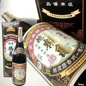 日本酒  現品限り 越後鶴亀　純米大吟醸1.8L（2015年12月） | 