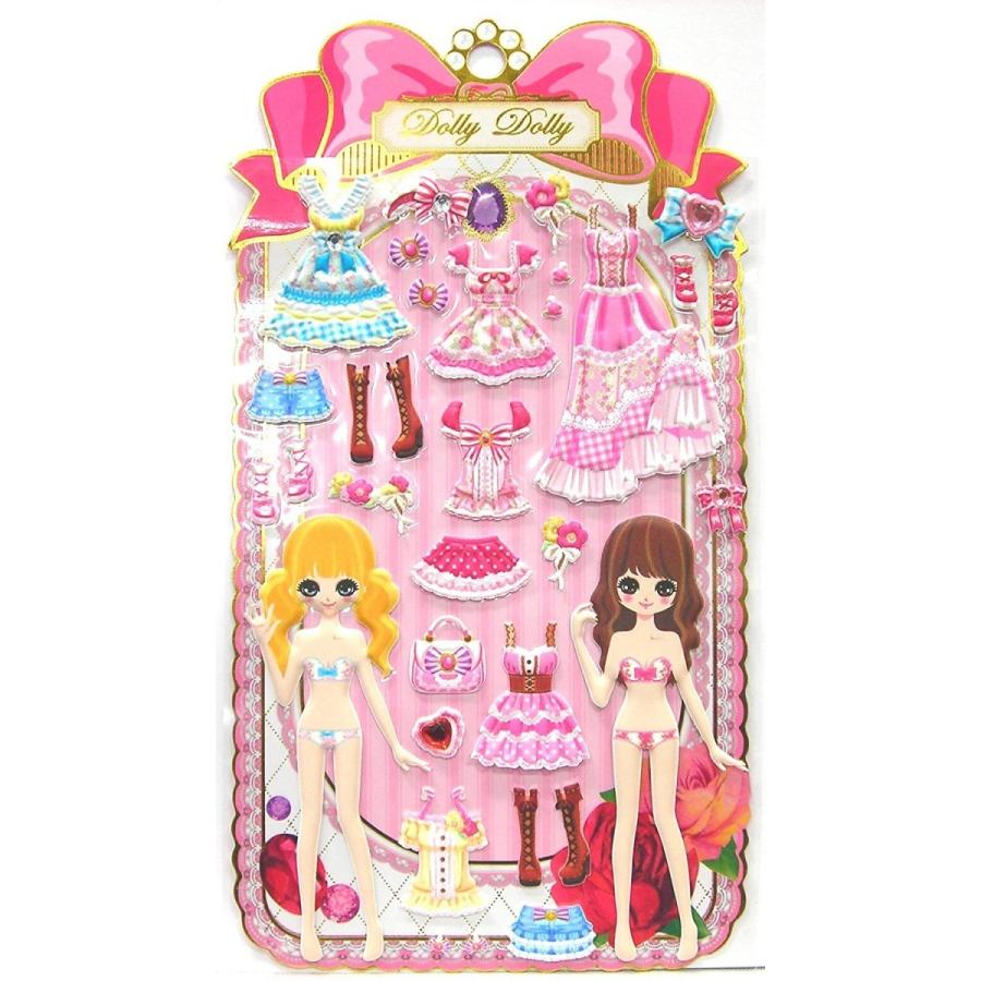 クーリア おしゃれな女の子のきせかえシール ドールコレクション エリー マリア Nnr Toys 0942b 越前屋甚五郎商店 通販 Yahoo ショッピング
