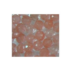 [HA001]天然石ビーズ チェリークォーツ（ガラス） ラウンドカット6mm[RPT] | 
