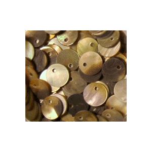 [HC002]蝶貝 茶（ナチュラル） 1穴 丸約8mm 8ケ（LB18930-8）[RPT] | 