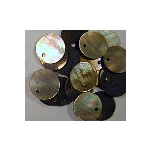 [HC002]蝶貝 茶（ナチュラル） 1穴 丸約10mm 5ケ（LB18930-10）[RPT] | 