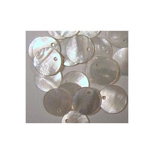 [HC002]蝶貝 白１穴 丸10mm 5ケ（LB18930-10）[RPT] | 