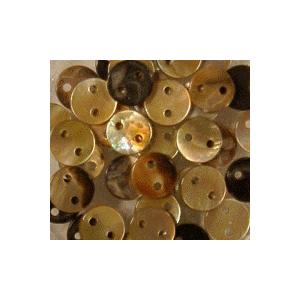 [HC002]蝶貝 茶（ナチュラル） 2穴 丸8mm 8ケ（LB18933-8）[RPT] | 