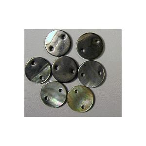 [HC002]蝶貝 黒2穴 丸10mm 5ケ（LB18933-10）[RPT] | 