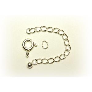 [IA003]Silver925製エンドパーツ 6mm引き輪アジャスターセット（小判カン1ケ付き）[RPT] | 