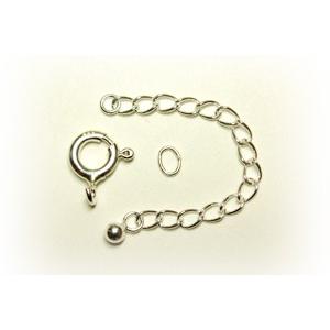 [IA003]Silver925製パーツ 7mm引き輪アジャスターセット（小判カン1ケ付き）[RPT] | 