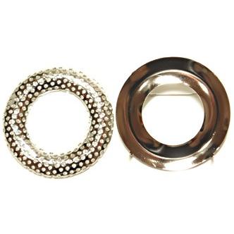 [BC004]MIYUKI（BR-40） シャワーブローチ 45mmドーナツ/シルバー[RPT] | 