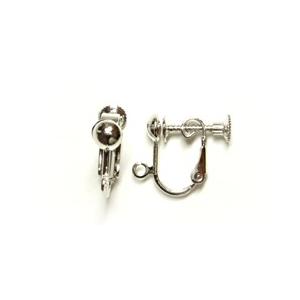 [IA002]Silver925製（ロジュームメッキ付） ネジバネ式イヤリング（1ペア）[RPT] | 