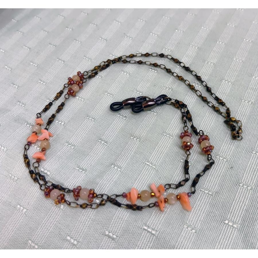 [TA001]〜キット〜　20％OFF！　小さな珊瑚のメガネチェーン【メガネホルダー】[RPT] |  | 01
