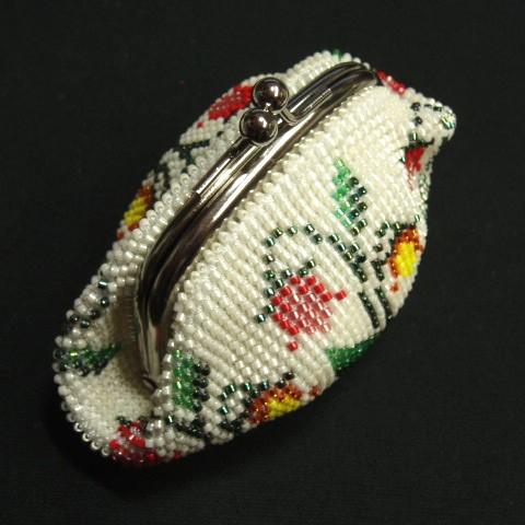 [TA001]ビーズ編みキット がま口角サイフ つりがね草(白)[RPT] |  | 01
