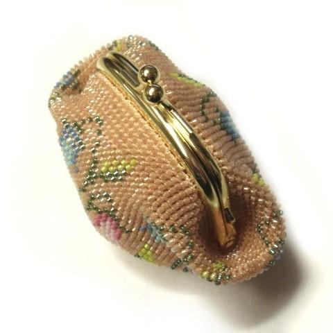 [TA001]ビーズ編みキット がま口角サイフ つりがね草(ゴールド)[RPT] |  | 01