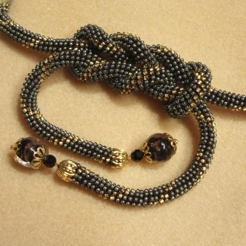 [TA001]ビーズ編みの帯締め らせん柄(黒檀)[RPT] |  | 01