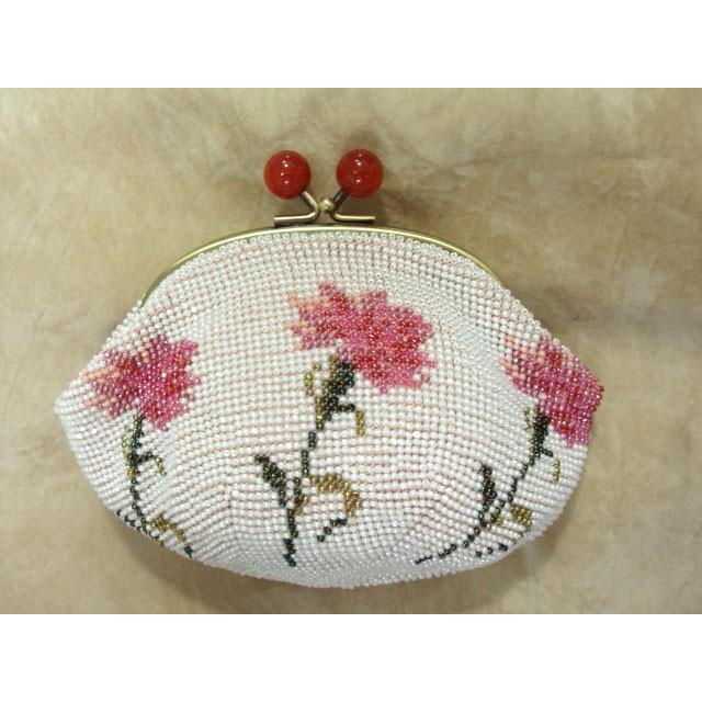 [TA001]ビーズ編みキット　カーネーションのポーチ[RPT] | 