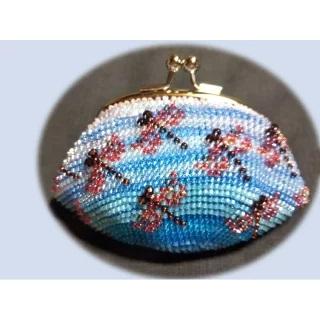 [TA001]【メール便不可】ビーズ編みキット 【がま口】丸サイフ 赤トンボ[RPT] | 