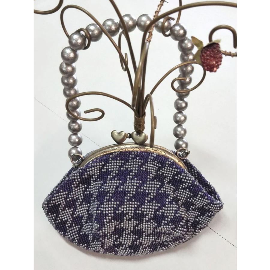 [TA001]ビーズ編みキット　 パールで作る千鳥格子のポーチ(ゴールド)[RPT] |  | 02