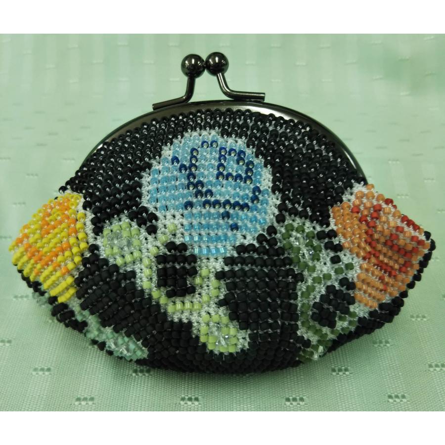 [TA001]【メール便不可】ビーズ編みキット 【がま口】丸サイフ ローズガーデン【全2種】[RPT] |  | 01