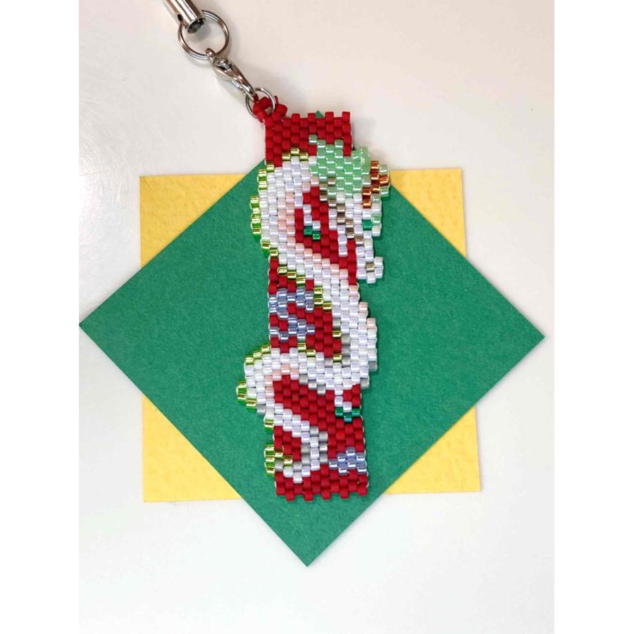 [TA003]アヴァンセビーズキット　ペヨーテステッチとシェイプドステッチの携帯ストラップ　〜昇り龍〜（ア-0072）[RPT] | 