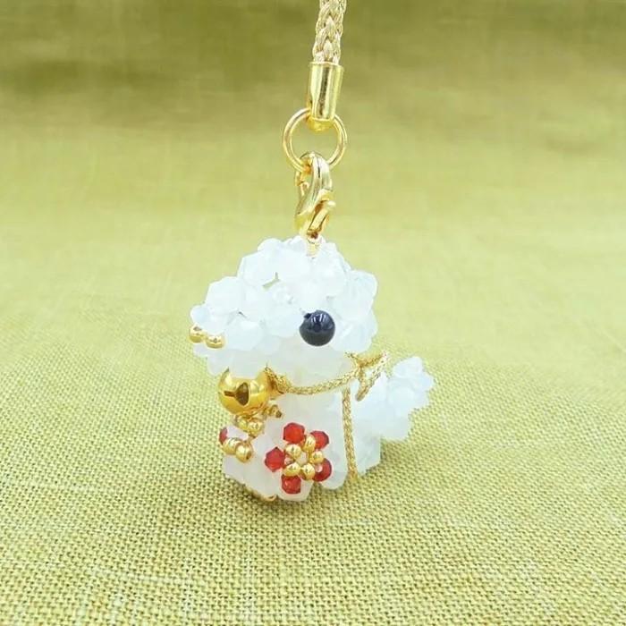 [VI001]ホビックス 2025干支(巳)【ビーズキット】京・金運白へび根付け　BK-132[RPT] | 