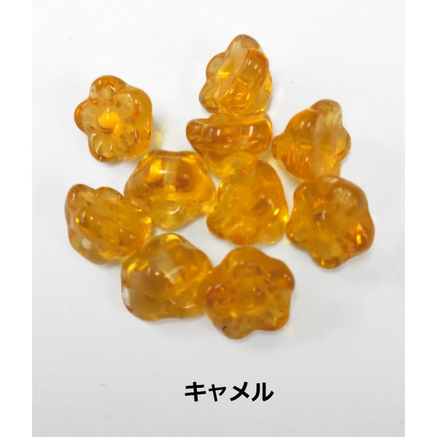 [CA001]チェコビーズ（BL014） ポピー(ベルフラワー) 8ｍｍ（10個入り）　（全6色）[RPT] |  | 01