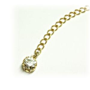 [CC001]スワロフスキー ラインストーンチェーン（ダイヤレーン）止め金具（#100用） 2個入り[RPT] |  | 02