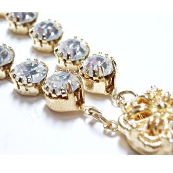 [CC001]スワロフスキー ラインストーンチェーン（ダイヤレーン）止め金具（#110用） 2個入り[RPT] |  | 01