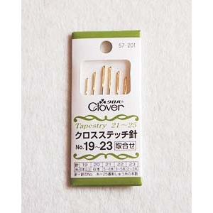 [VA001]クロバー クロスステッチ針NO.19〜23 取合せ 57-201[RPT] | 