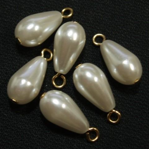 [CG004]カン付きパール涙型 7×12mm 6ケ[RPT] | 