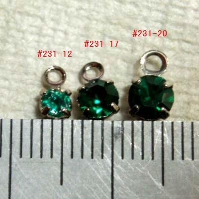 [CC007]スワロフスキー ラインストーンチャーム（カン付きパーツ） 丸 クリスタルAB[RPT] |  | 03