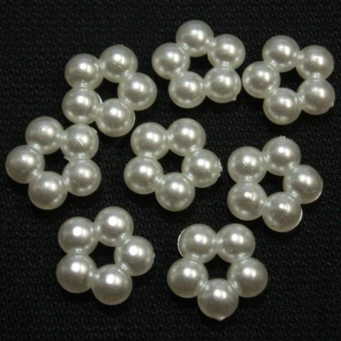 [CG006]パールロンデル 6mm（20ケ）, 8mm（14ケ）, 10mm（8ケ） 白[RPT] | 