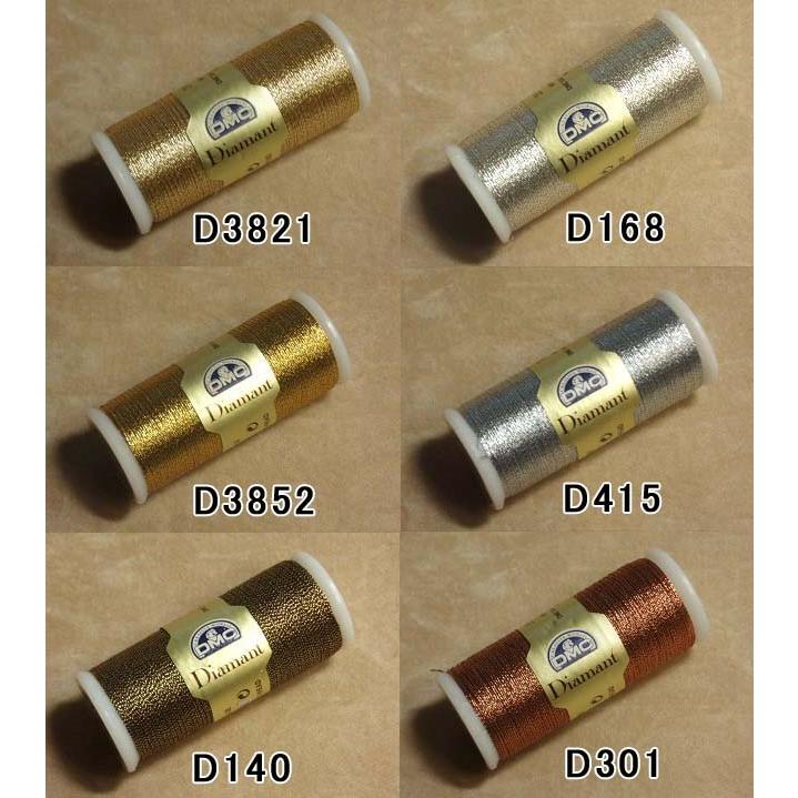 [VH001]DMC Diamant（ディアマント） メタリックししゅう糸／レース糸[RPT] |  | 01