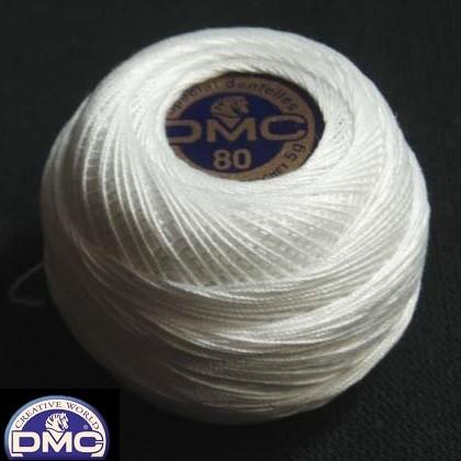 [VH001]DMCレース糸 スペシャルダンテルArt.19 80番 5g 白（B5200）[RPT] | 