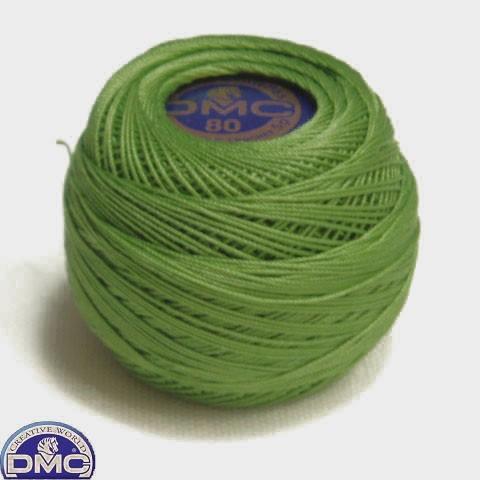[VH001]DMCレース糸　スペシャルダンテルArt.19　80番　5g　緑(3347)[RPT] | 