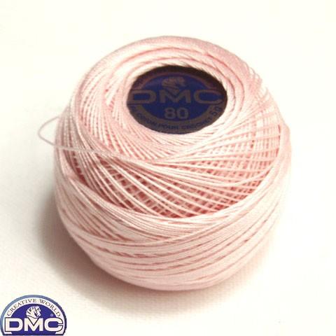 [VH001]DMCレース糸　スペシャルダンテルArt.19　80番　5g　薄ピンク(818)[RPT] | 