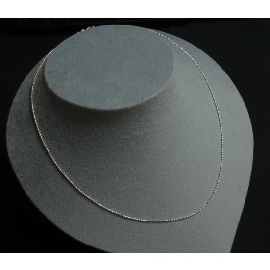 [IA001]Silver925（純銀） シルバーネックレスチェーン45cm（幅1mm） ボールチェーン[RPT] |  | 01