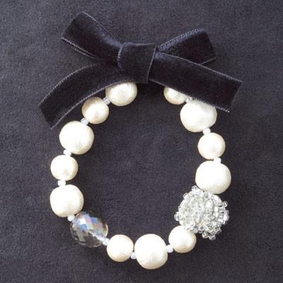 [BF001]MIYUKI ビーズキット コットンパールアクセサリーキット コットンパールのリュバン・ブレスレット[RPT] | 