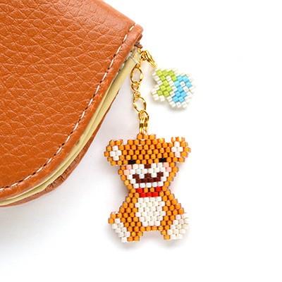 [BF003]MIYUKI ビーズキット リバーシブルシェイプドステッチキット（くま）[RPT] |  | 01