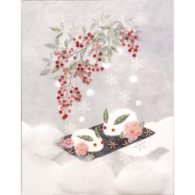 [BF002]MIYUKI ビーズデコールキット 雪うさぎと南天[RPT] |  | 01