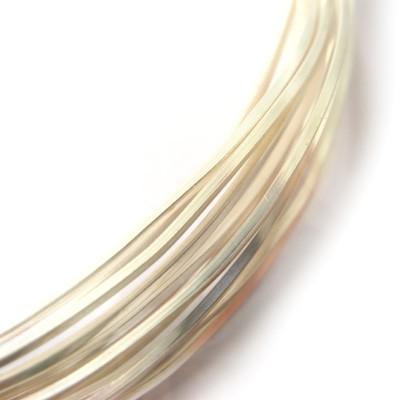 [BE004]MIYUKI ジュエリーワイヤー（スクエア） シルバー 約0.7mm 2M巻[RPT] | 