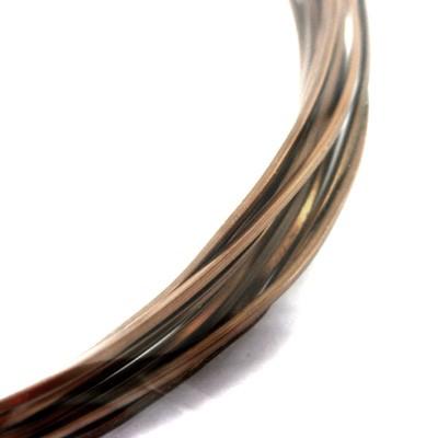 [BE004]MIYUKI ジュエリーワイヤー（スクエア） ヴィンテージブロンズ 約0.7mm 2M巻[RPT] | 