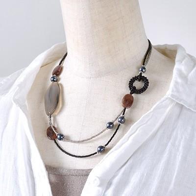 [BF003]MIYUKIビーズキット　microで作るネックレスキット　コッラーナ・ノチェルキオ  BFK-416[RPT] |  | 01