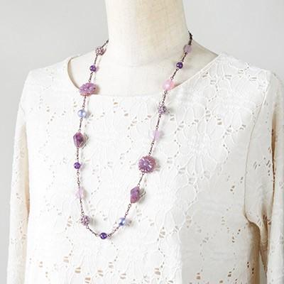 [BF003]MIYUKIビーズキット　microで作るネックレスキット　コッラーナ・フィオレロ  BFK-417[RPT] |  | 01