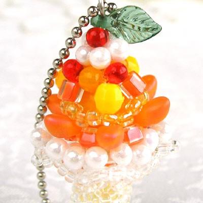 [BF004]MIYUKI ビーズキット スウィーツチャーム3 No.49マンゴーパフェ[RPT] |  | 01