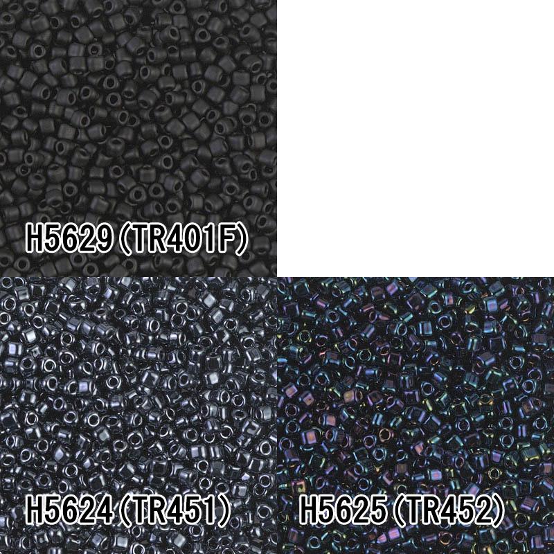 [BB006]MIYUKI トライアングルビーズ 2.5mm 【ギョクツヤ消し】TR401F,【メタリック】TR451,TR452　約7g(約420粒)【ミユキ／グラスビーズ】[RPT] | 