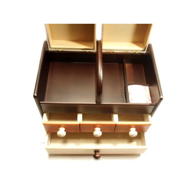 [WA002]卓製作所のソーイングボックス おしゃれなスリートーンカラー[RPT] |  | 01