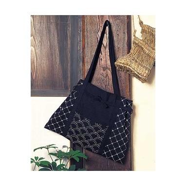 [VD001]オリムパス 刺し子キット1（紺） ショルダーバッグ[RPT] | 