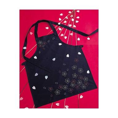 [VD001]オリムパス 刺し子キット 117（紺） エプロン満開の桜[RPT] | 