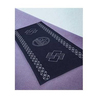 [VD001]オリムパス 刺し子キット 220（紺） テーブルセンター波[RPT] | 